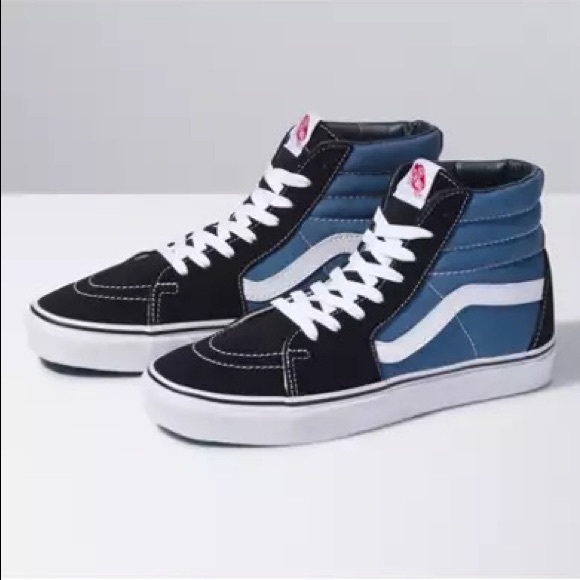 NWT | Vans blue and navy high tops - Picture 1 of 10
